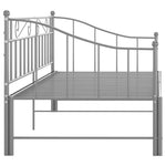 Uttrekkbar Ramme Til Sovesofa Grå Metall 90X200 Cm