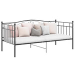 Ramme Til Sovesofa Svart Metall 90X200 Cm