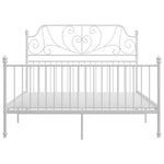 Sengeramme Hvit Metall 140X200 Cm