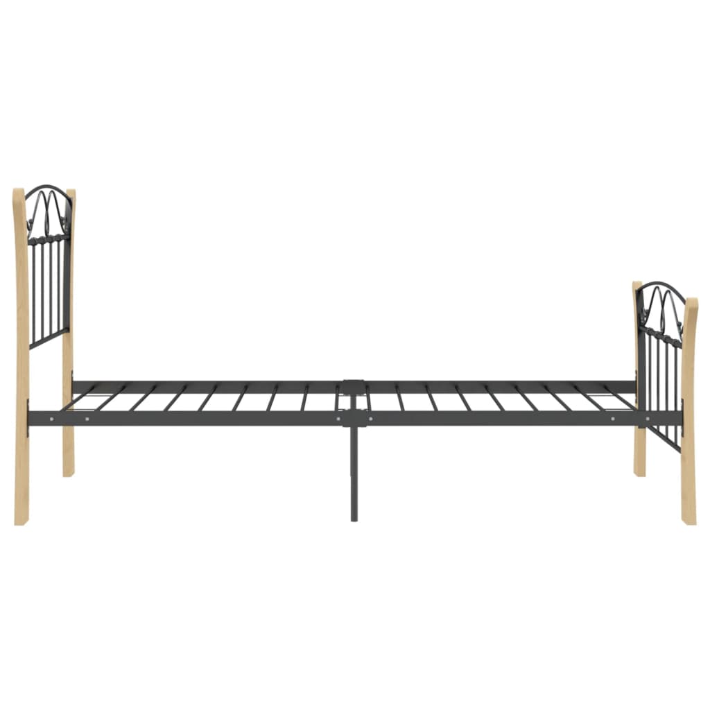 Sengeramme Svart Metall 90X200 Cm