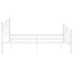 Sengeramme Hvit Metall 120X200 Cm