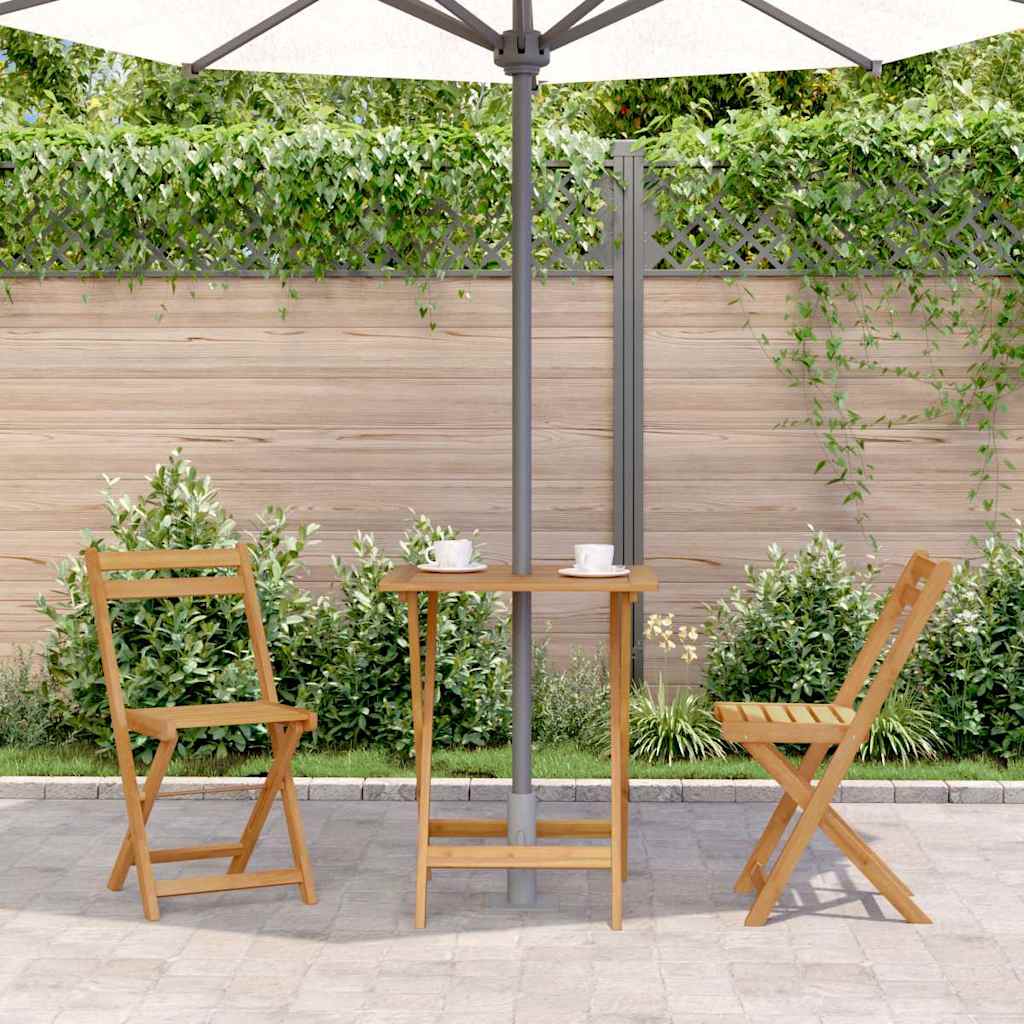 Sammenleggbart Hagebord 60X60X75 Cm Heltre Akasie