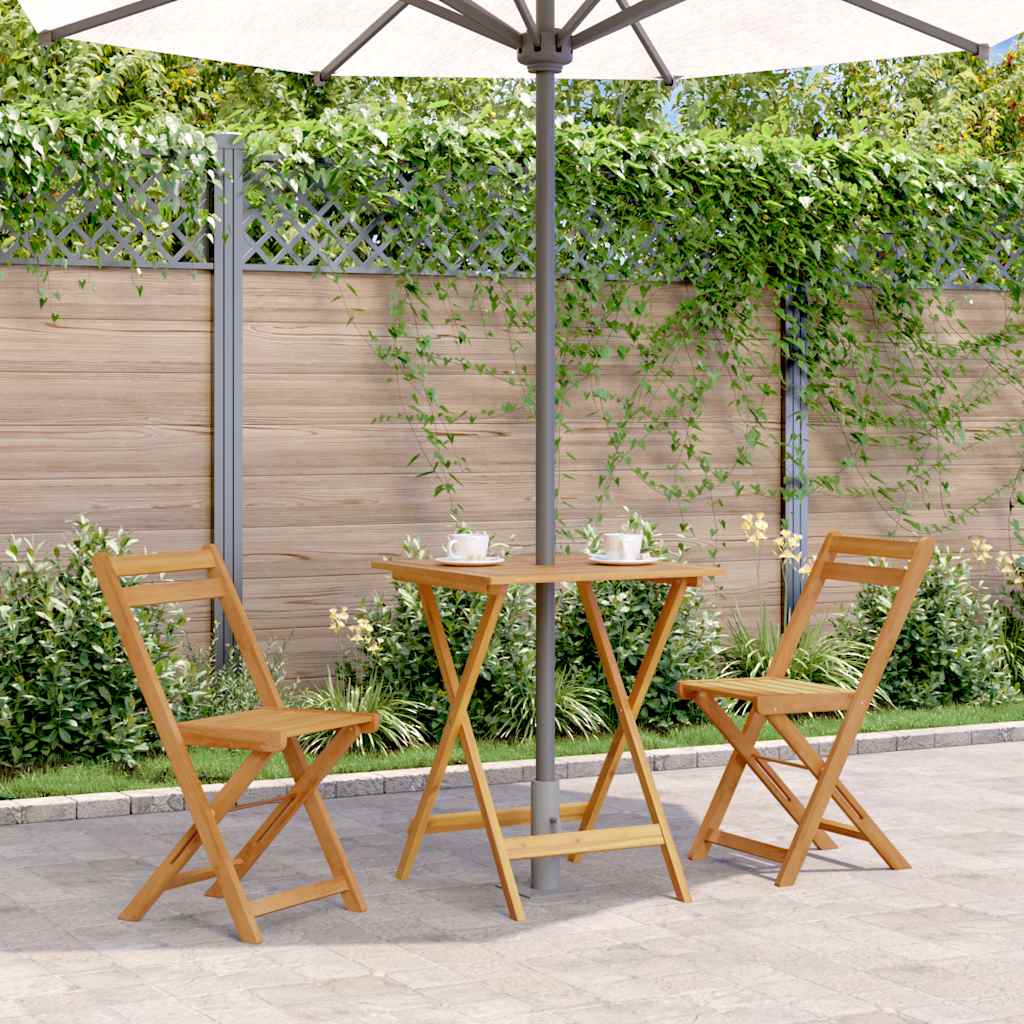 Sammenleggbart Hagebord 60X60X75 Cm Heltre Akasie