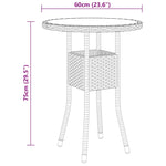 Hagesofagruppe 5 Deler Polyrotting Svart
