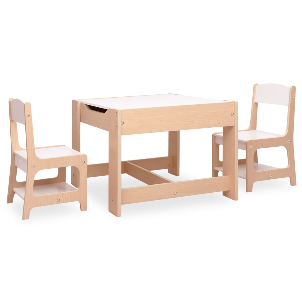 Barnebord Med 2 Stoler Mdf