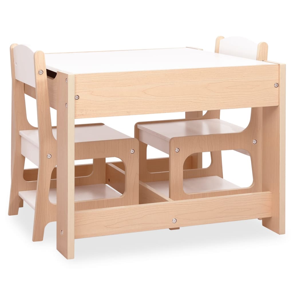 Barnebord Med 2 Stoler Mdf