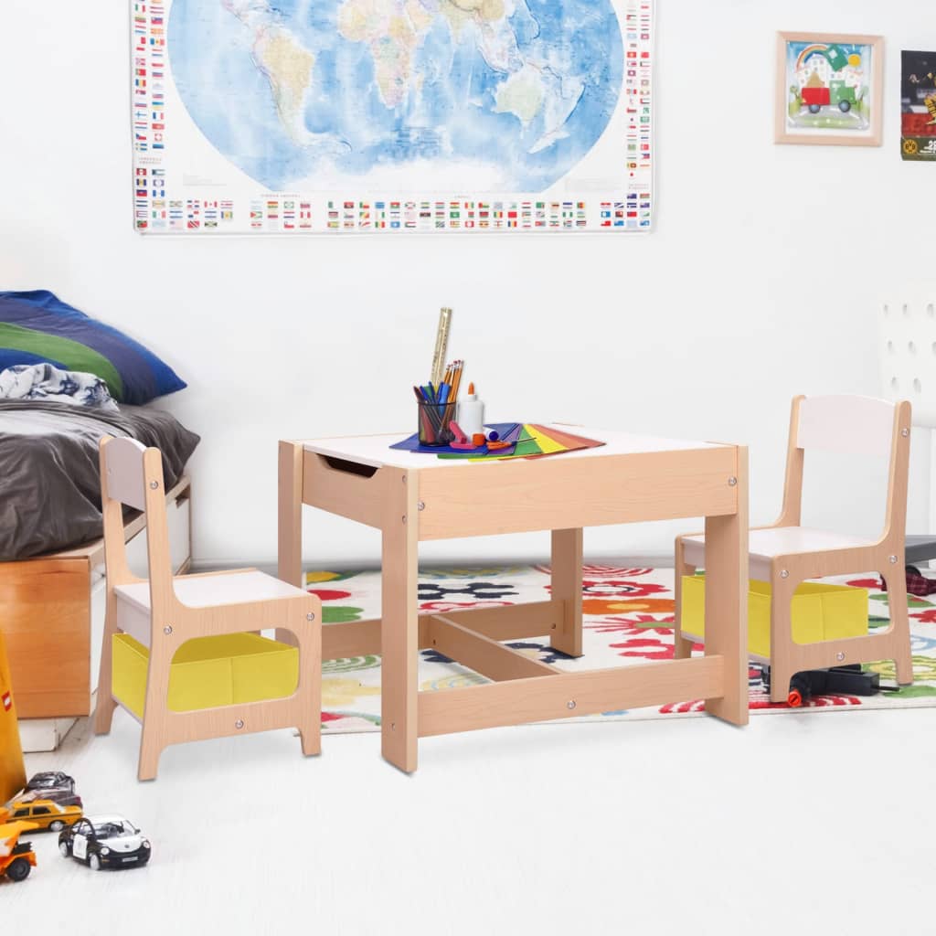 Barnebord Med 2 Stoler Mdf