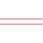 Svingstenger 2 Stk 125 Cm Stål Rød