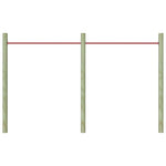 Svingstenger 2 Stk 125 Cm Stål Rød
