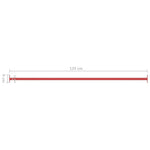 Svingstenger 2 Stk 125 Cm Stål Rød