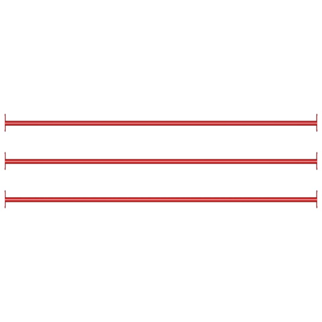Svingstenger 3 Stk 125 Cm Stål Rød