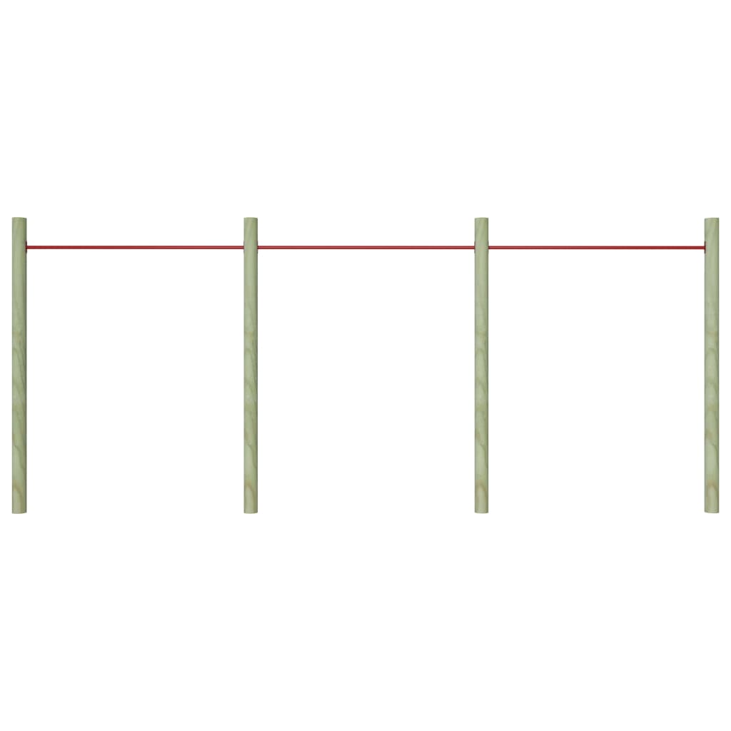 Svingstenger 3 Stk 125 Cm Stål Rød