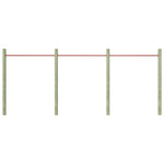 Svingstenger 3 Stk 125 Cm Stål Rød