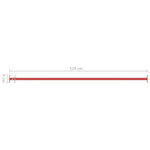 Svingstenger 3 Stk 125 Cm Stål Rød