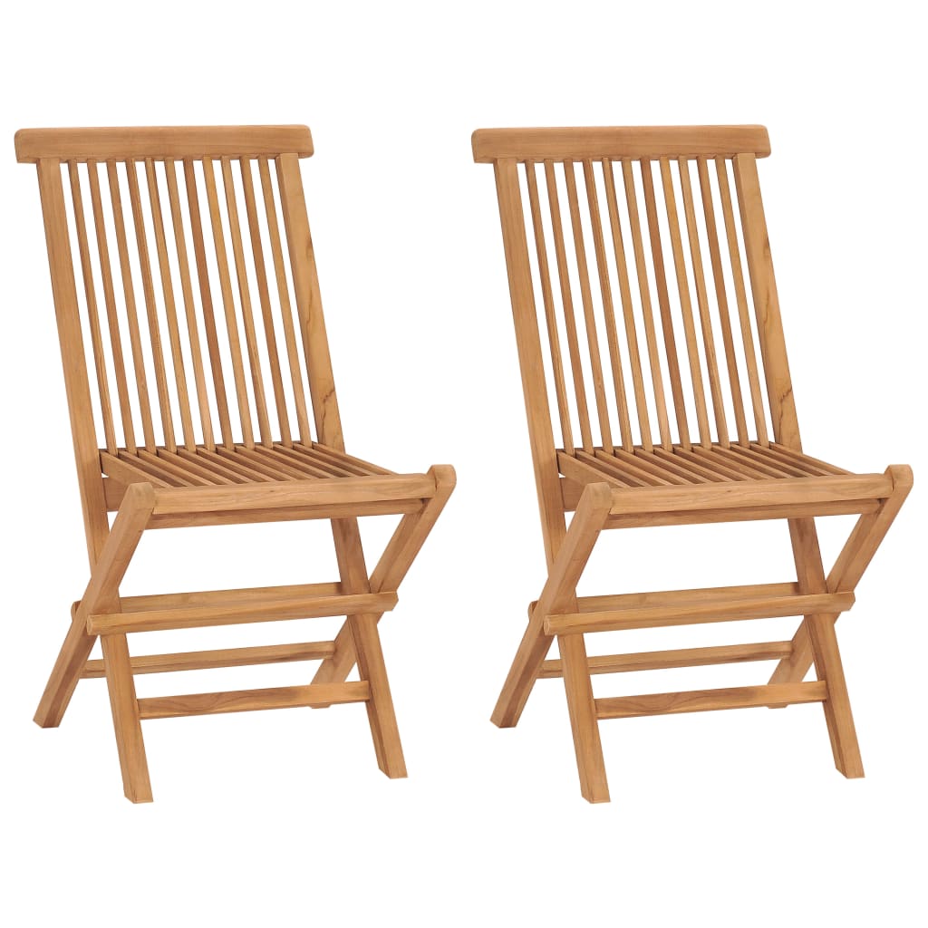 Klappstoler 2 Stk Heltre Teak