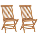 Klappstoler 2 Stk Heltre Teak