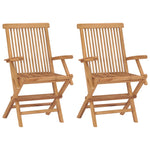 Klappstoler 2 Stk Heltre Teak