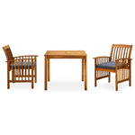 Hagespisegruppe Med Puter 3 Deler Heltre Akasie