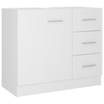 Servantskap Hvit 63X30X54 Cm Sponplate
