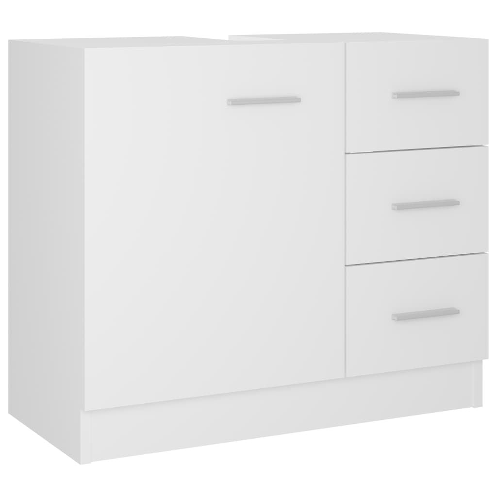 Servantskap Hvit 63X30X54 Cm Sponplate