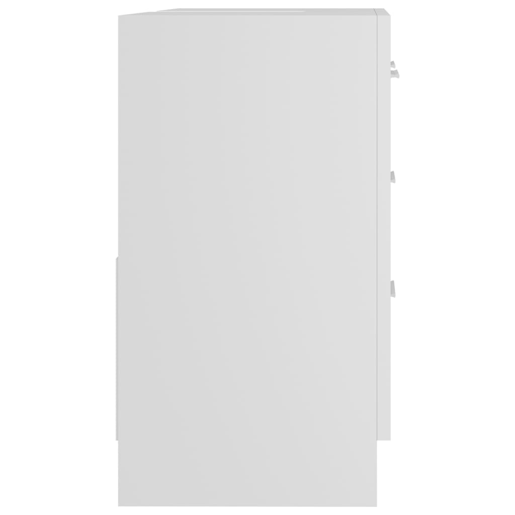 Servantskap Hvit 63X30X54 Cm Sponplate