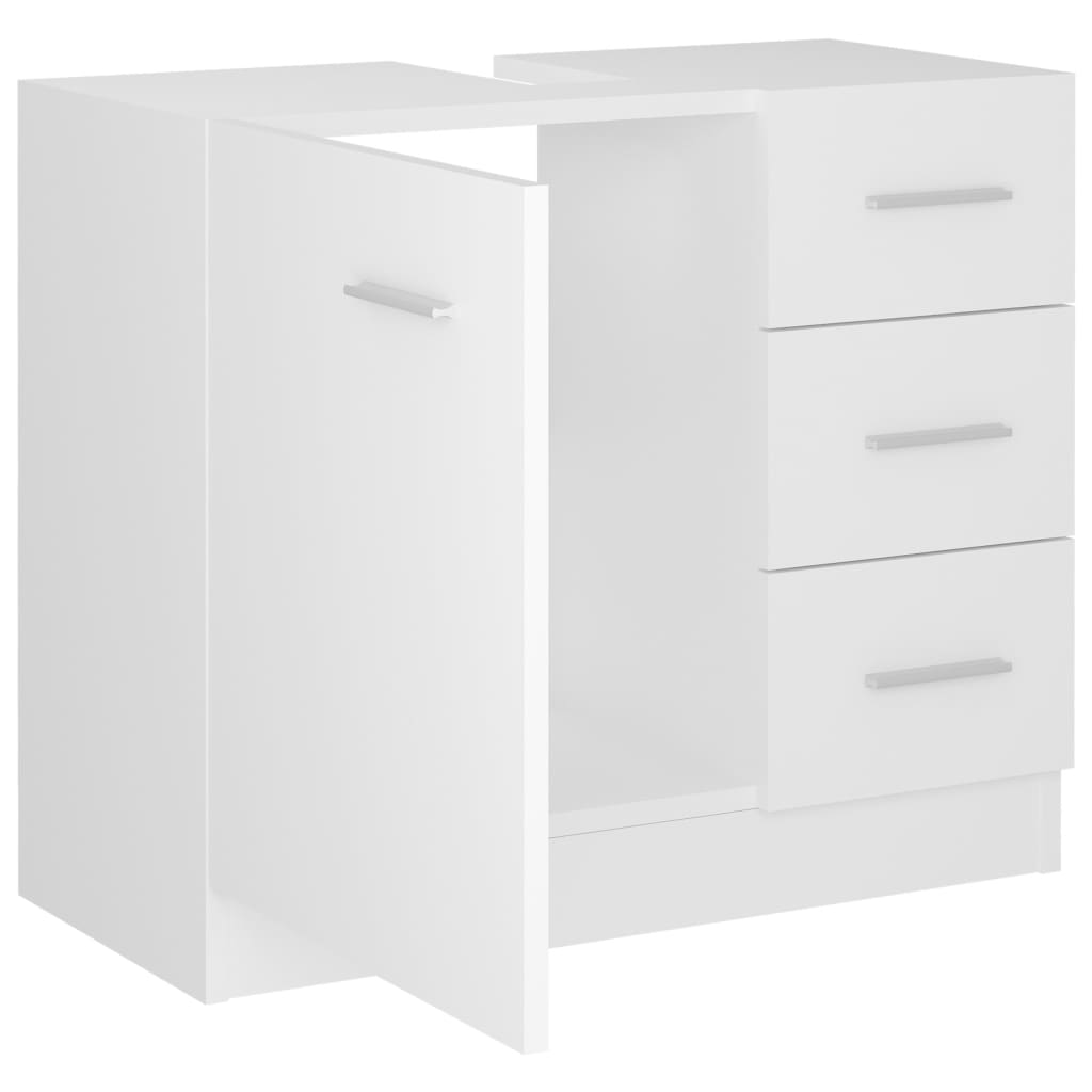 Servantskap Hvit 63X30X54 Cm Sponplate