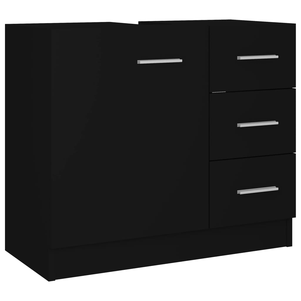 Servantskap Svart 63X30X54 Cm Konstruert Tre