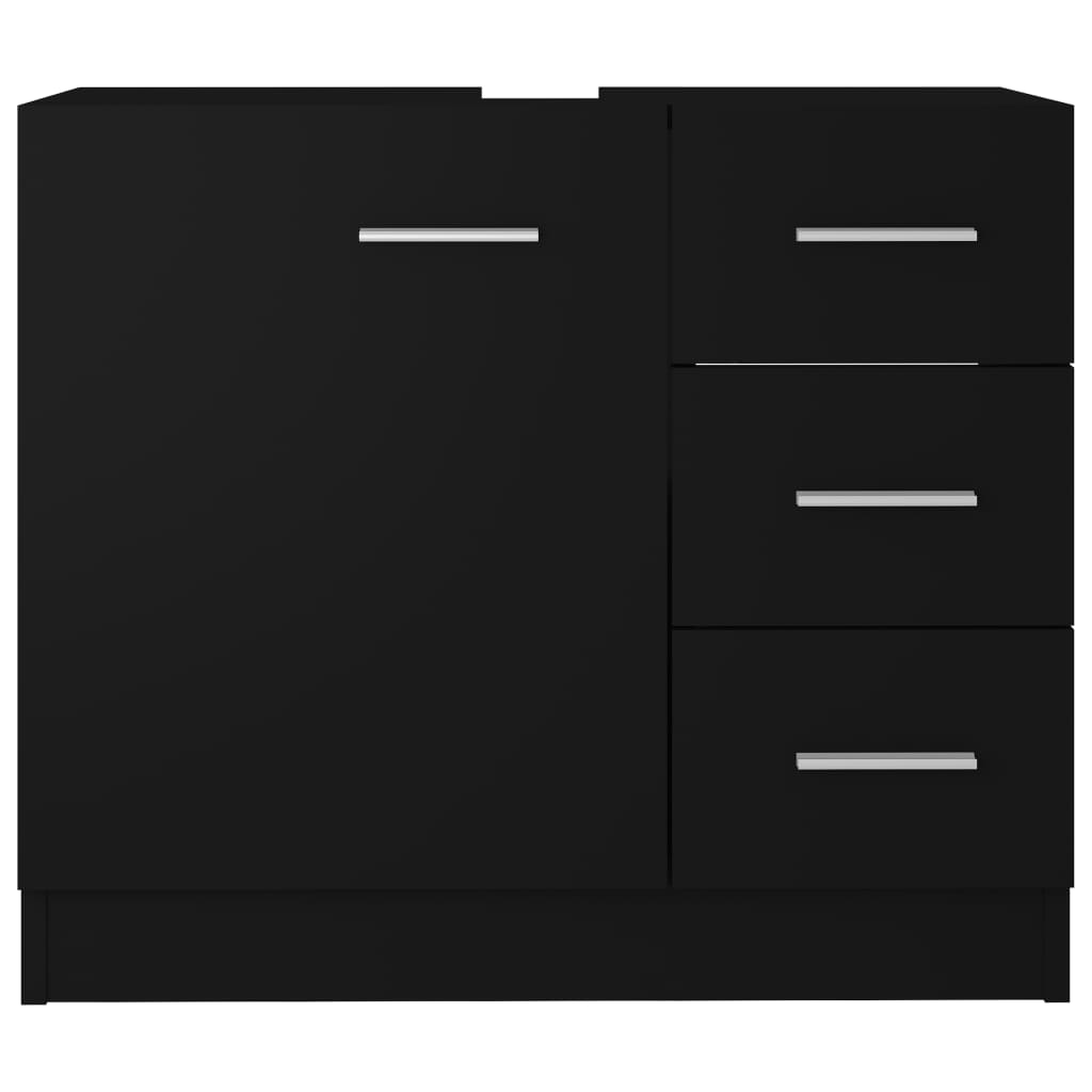 Servantskap Svart 63X30X54 Cm Konstruert Tre