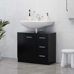 Servantskap Svart 63X30X54 Cm Konstruert Tre