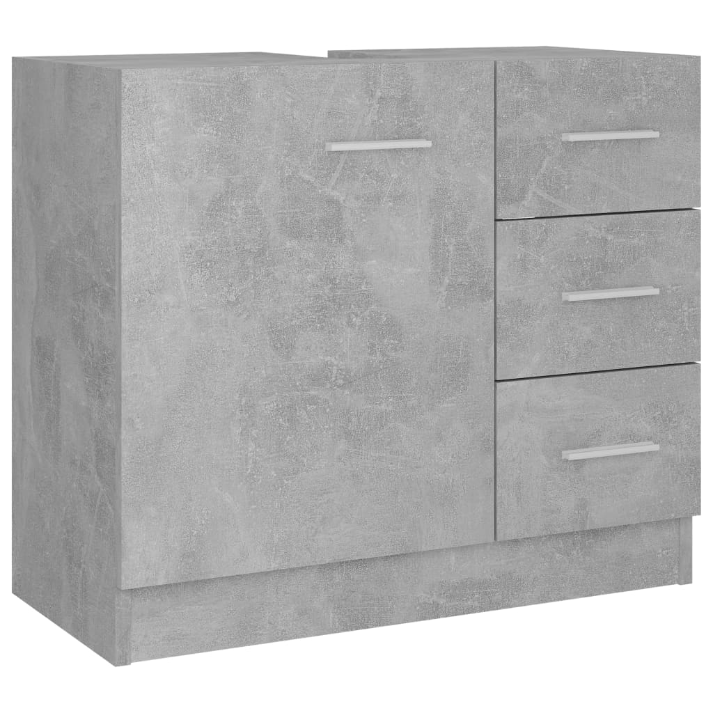 Servantskap Betonggrå 63X30X54 Cm Konstruert Tre