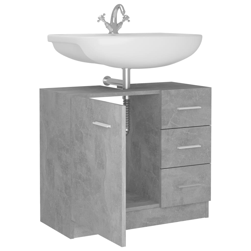 Servantskap Betonggrå 63X30X54 Cm Konstruert Tre