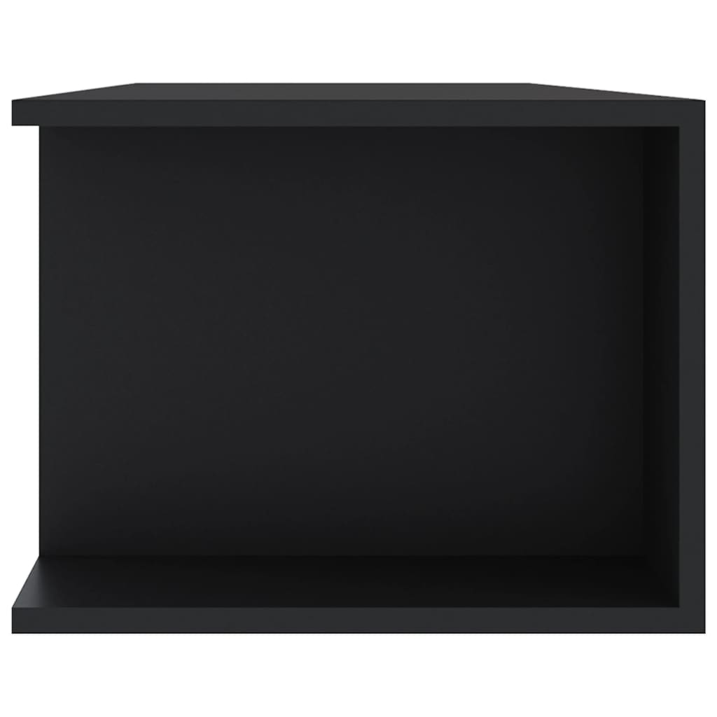 Tv-Benk Med Led-Lys Svart 135X39X30 Cm