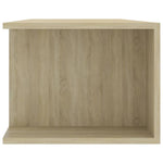 Tv-Benk Med Led-Lys Sonoma Eik 135X39X30 Cm