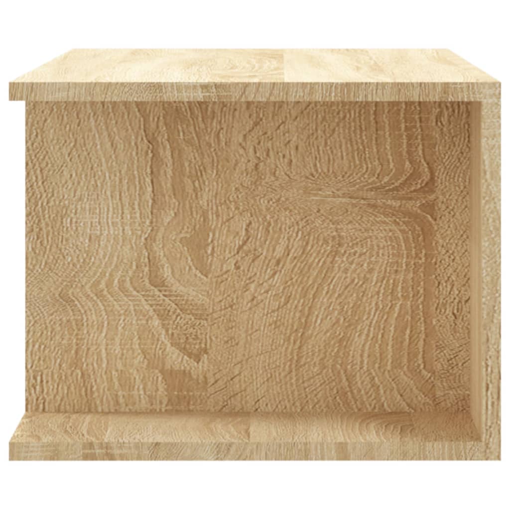 Tv-Benk Med Led-Lys Sonoma Eik 90X39X30 Cm