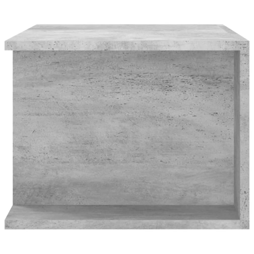 Tv-Benk Med Led-Lys Betonggrå 90X39X30 Cm
