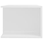 Tv-Benk Med Led-Lys Høyglans Hvit 90X39X30 Cm