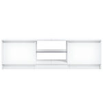 Tv-Benk Med Led-Lys Hvit 120X30X36 Cm