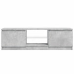 Tv-Benk Med Led-Lys Betonggrå 120X30X36 Cm