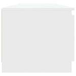 Tv-Benk Med Led-Lys Hvit 140X40X36 Cm