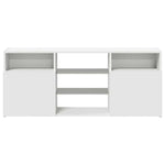 Tv-Benk Med Led-Lys Hvit 120X30X50 Cm