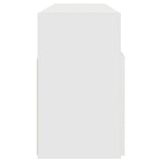 Tv-Benk Med Led-Lys Hvit 120X30X50 Cm