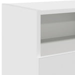 Tv-Benk Med Led-Lys Hvit 120X30X50 Cm