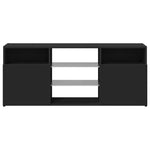 Tv-Benk Med Led-Lys Svart 120X30X50 Cm