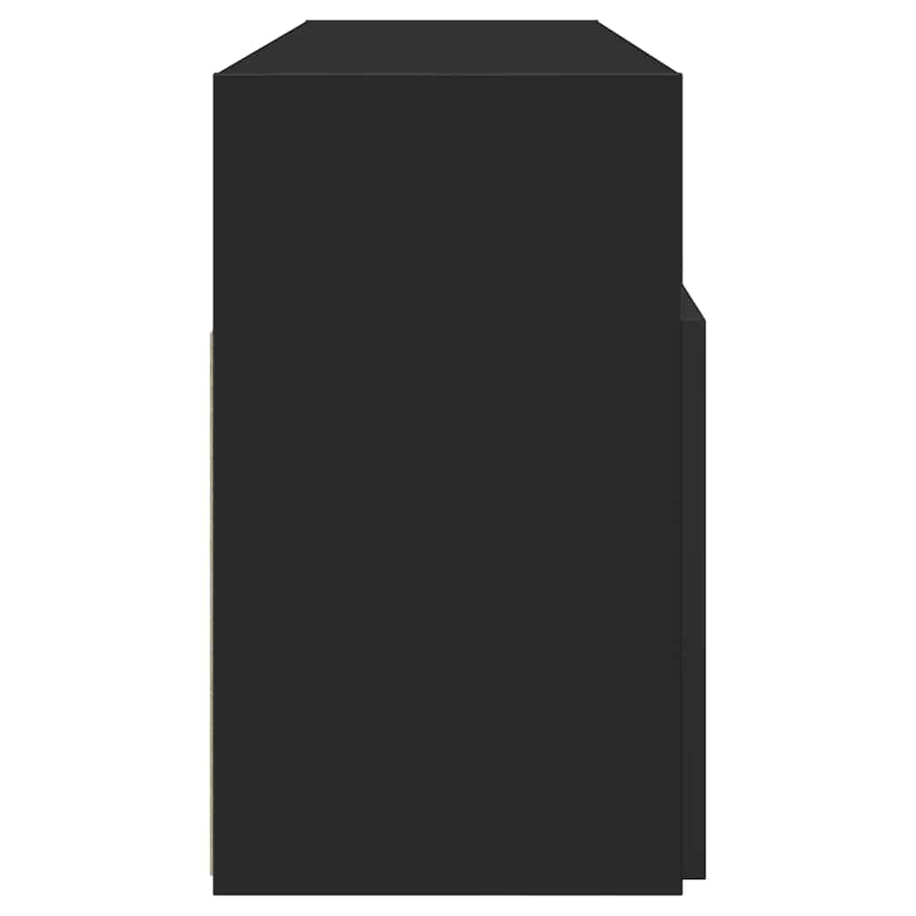 Tv-Benk Med Led-Lys Svart 120X30X50 Cm