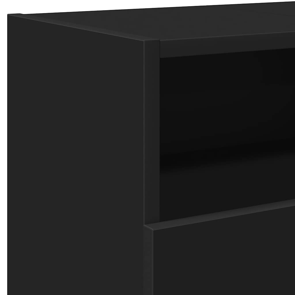 Tv-Benk Med Led-Lys Svart 120X30X50 Cm