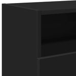 Tv-Benk Med Led-Lys Svart 120X30X50 Cm