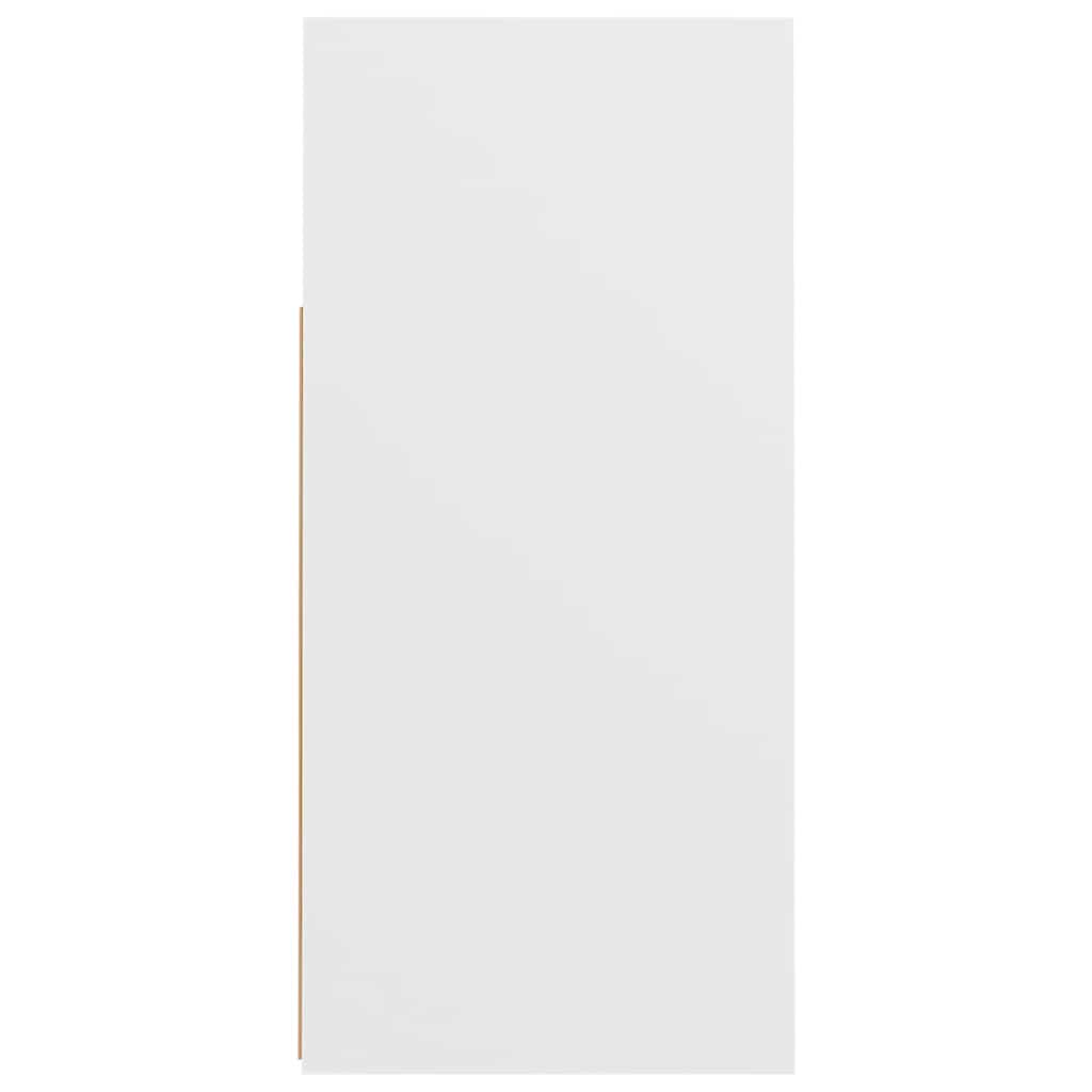 Skjenk Med Led-Lys Hvit 80X35X75 Cm