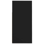 Skjenk Med Led-Lys Svart 80X35X75 Cm
