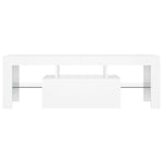 Tv-Benk Med Led-Lys Hvit 120X35X40 Cm