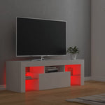 Tv-Benk Med Led-Lys Hvit 120X35X40 Cm